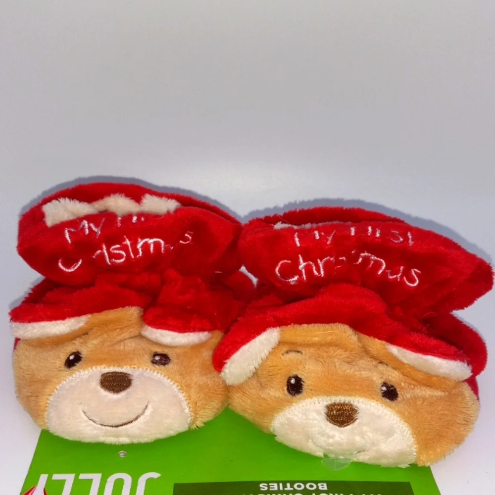 INFANT 1ST XMAS BOOTIES